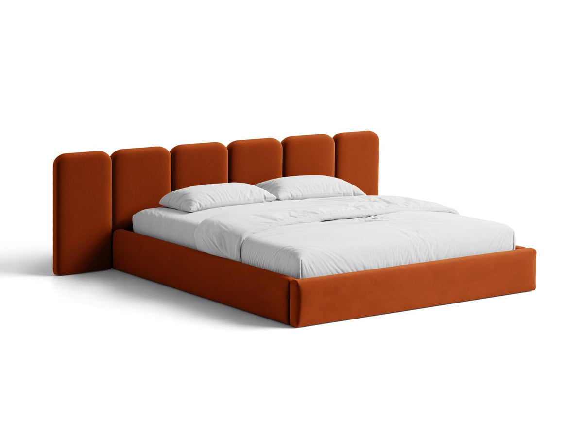 Letto Contenitore con Testata Saga Maxi - Ramato 160x200