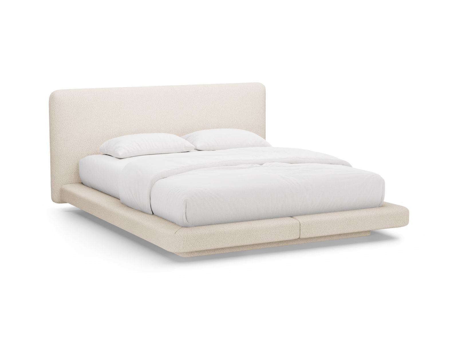 Letto con Testata, "Linea", 225x244x98 - Beige