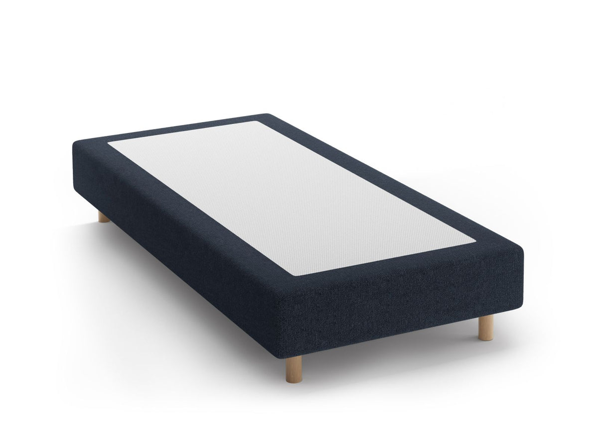 Base Letto Whale Gambe legno di faggio naturale - Blu Navy 90x200