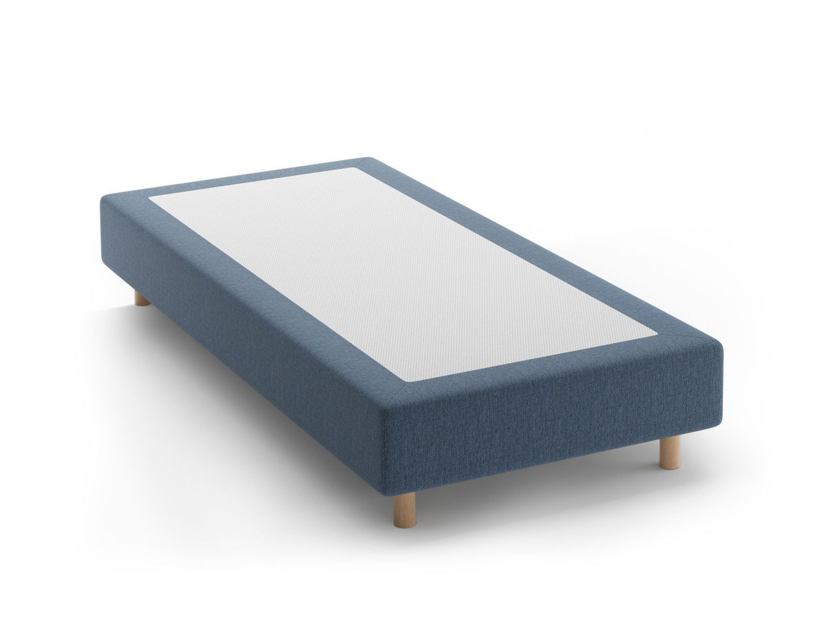 Base Letto Whale Gambe legno di faggio naturale - Blu Scuro 100x200