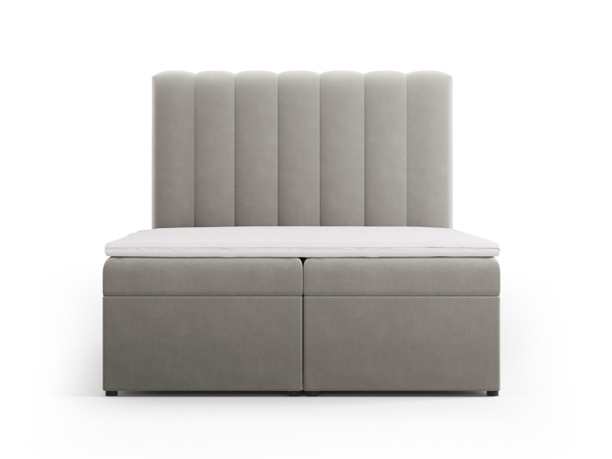 Letto Boxspring con Testata, Materasso e Topper Kelp