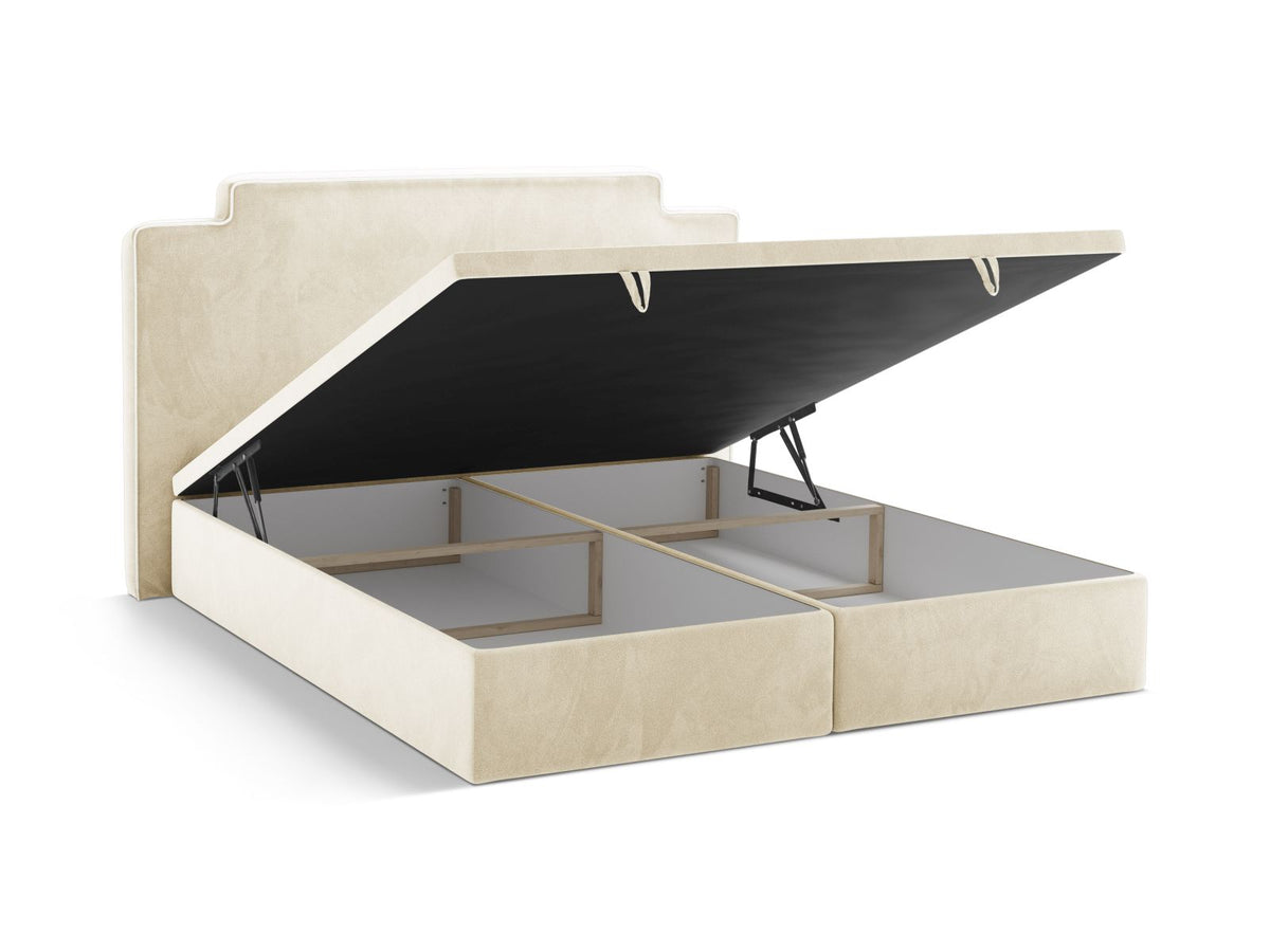 Letto Boxspring con Testata, Materasso e Topper Princess