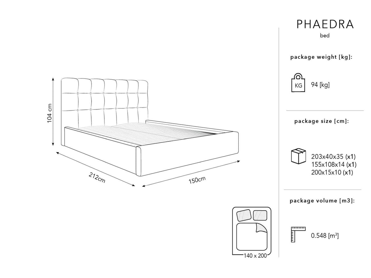 Letto Contenitore con Testata Phaedra