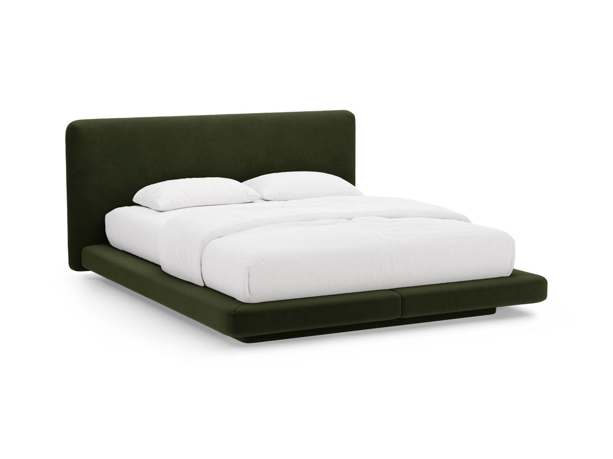 Letto con Testata Linea - Verde Militare 200x200