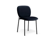 Sedia in Velluto, "Caroline", 1 Posto, 49x61x79 - Nero