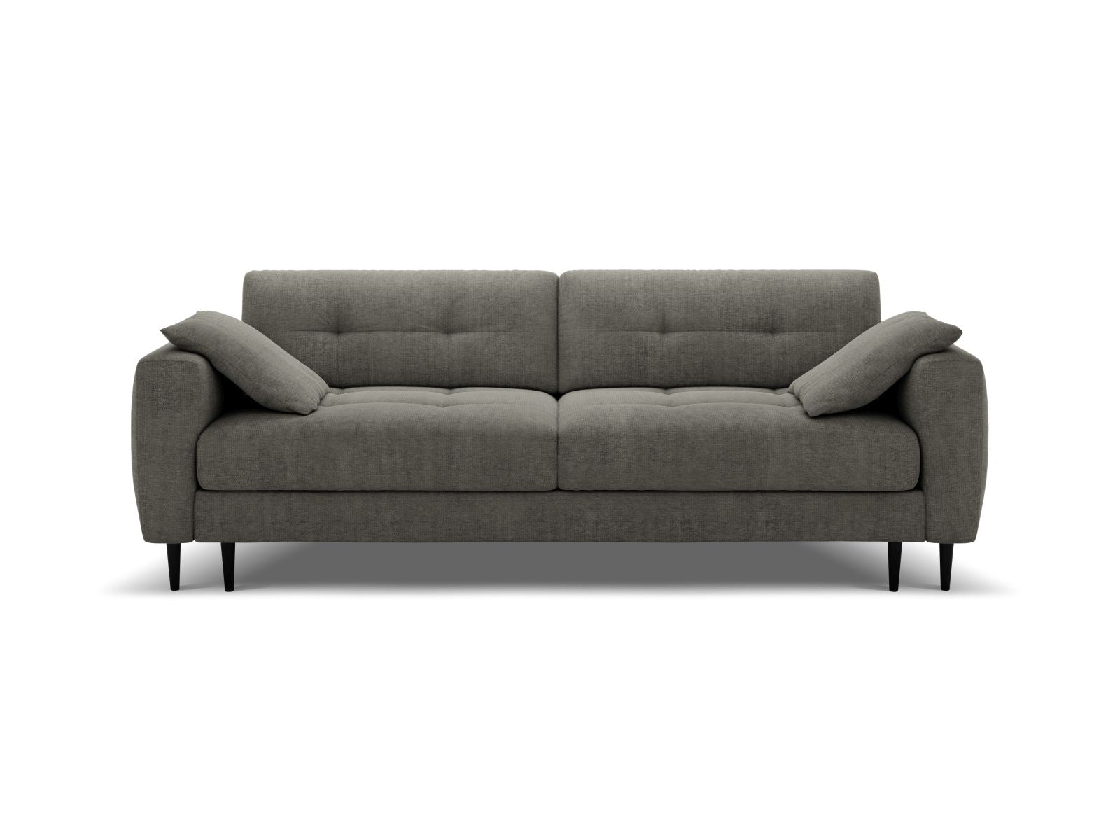 Divano Letto con Contenitore, "Bemy", 3 Posti, 242x110x92 - Grigio