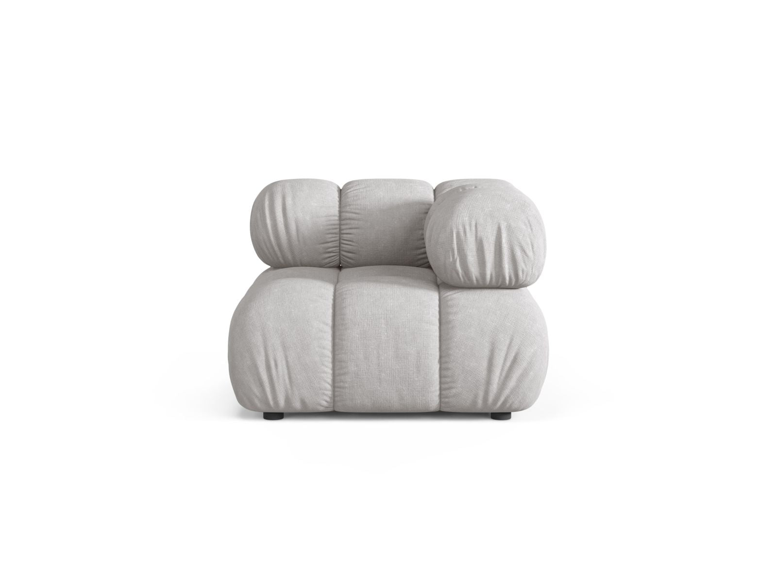 Modulo Angolare, "Bellis", 1 Posto, 94x94x70 - Grigio Chiaro