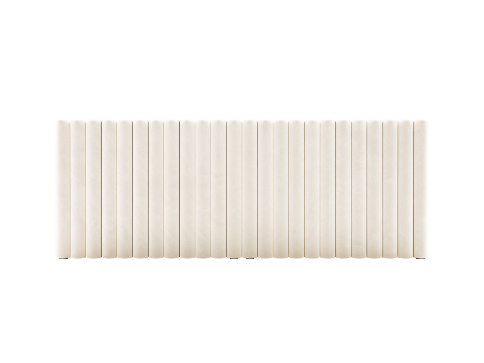 Testata in Velluto, "Mistero", 240x13x95 - Beige