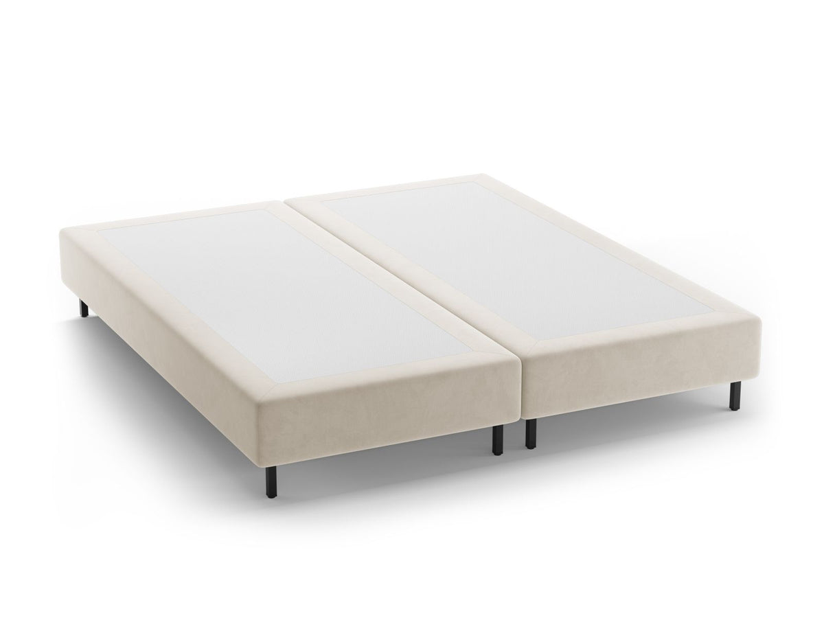 Base Letto Whale Gambe metallo nero - Beige 180x200