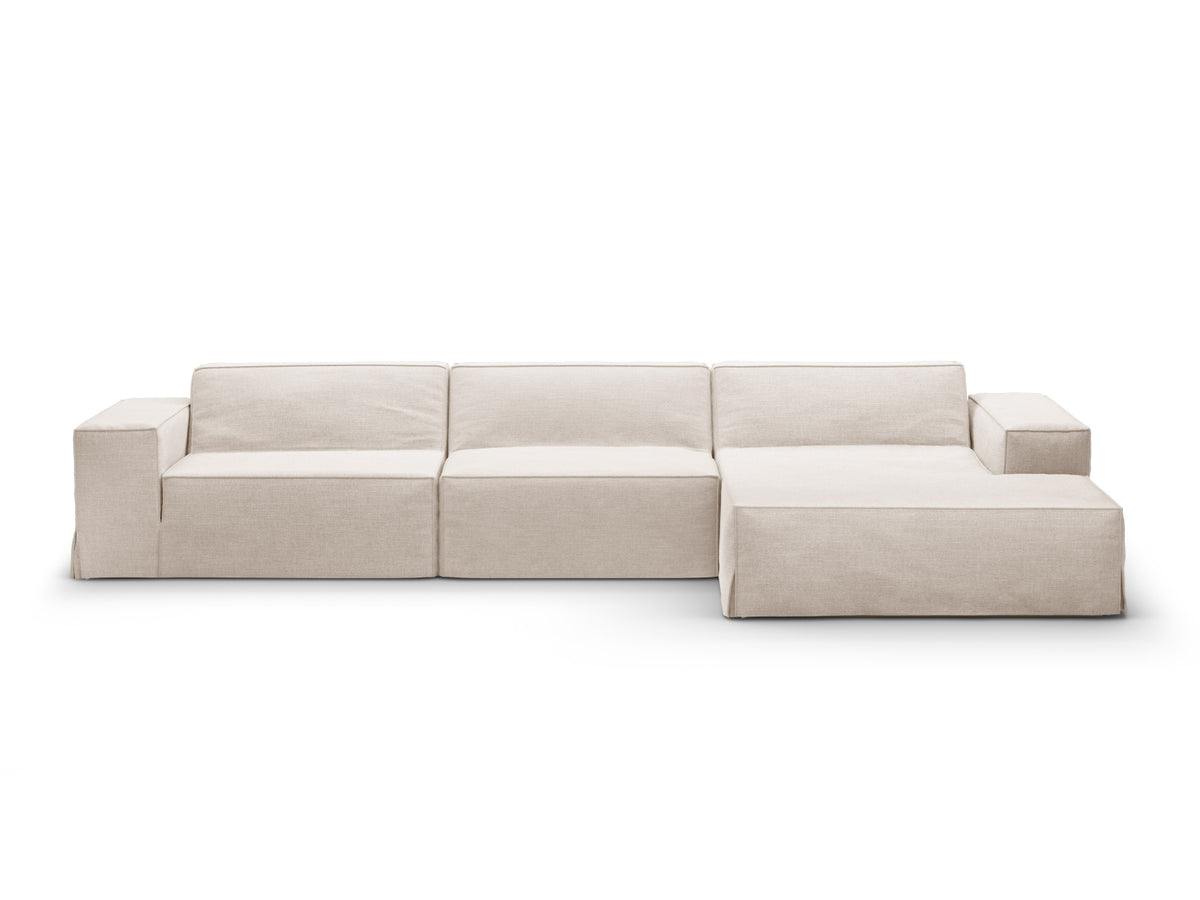Divano Angolare Componibile Jodie, 4 Posti, 162x284x77