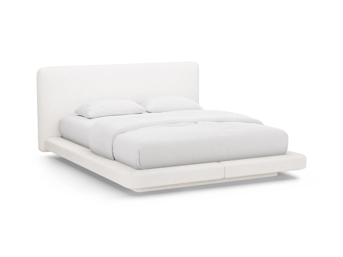 Letto con Testata Linea - Bianco 180x200