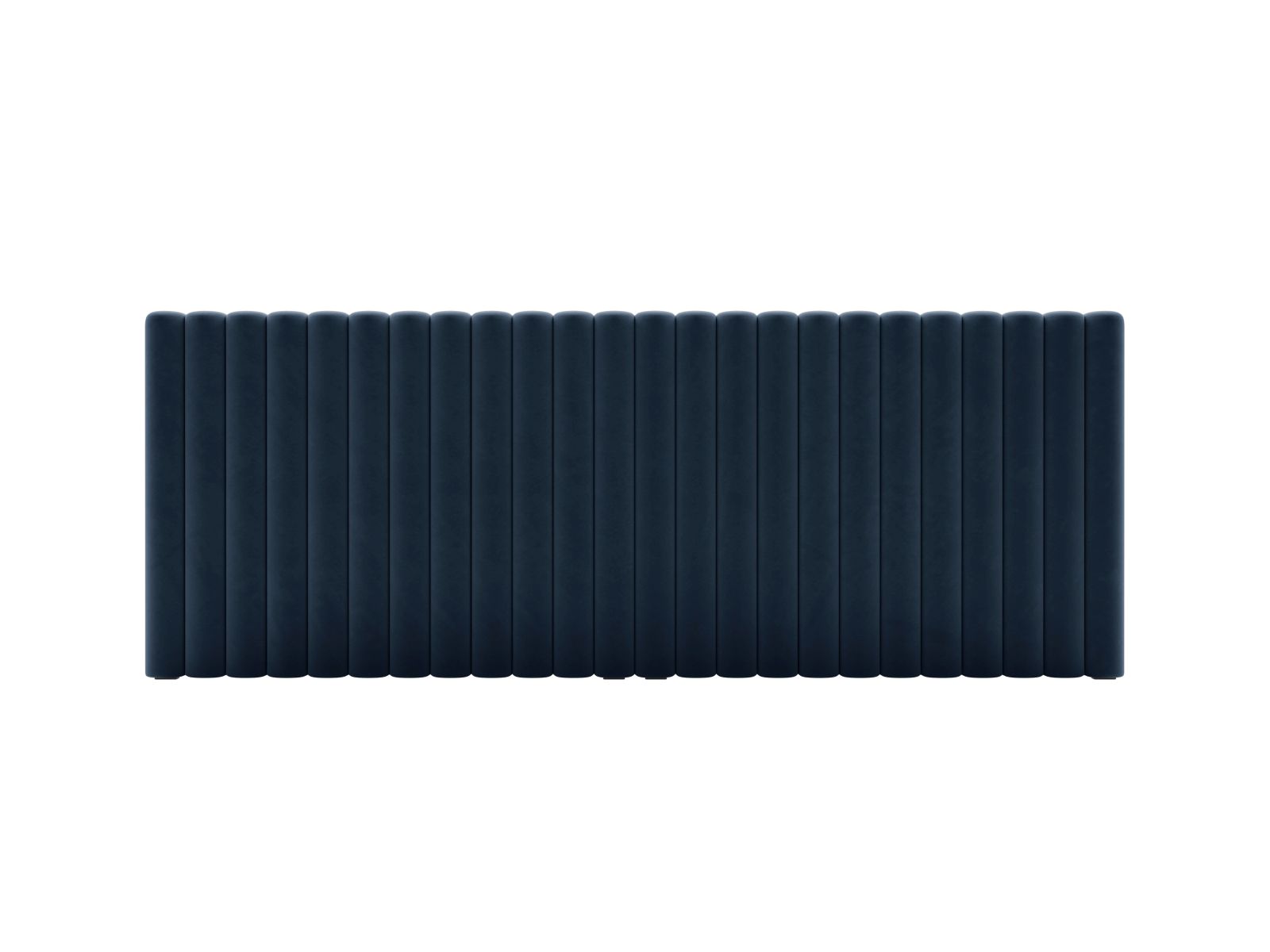 Testata in Velluto, "Mistero", 240x13x95 - Blu Scuro
