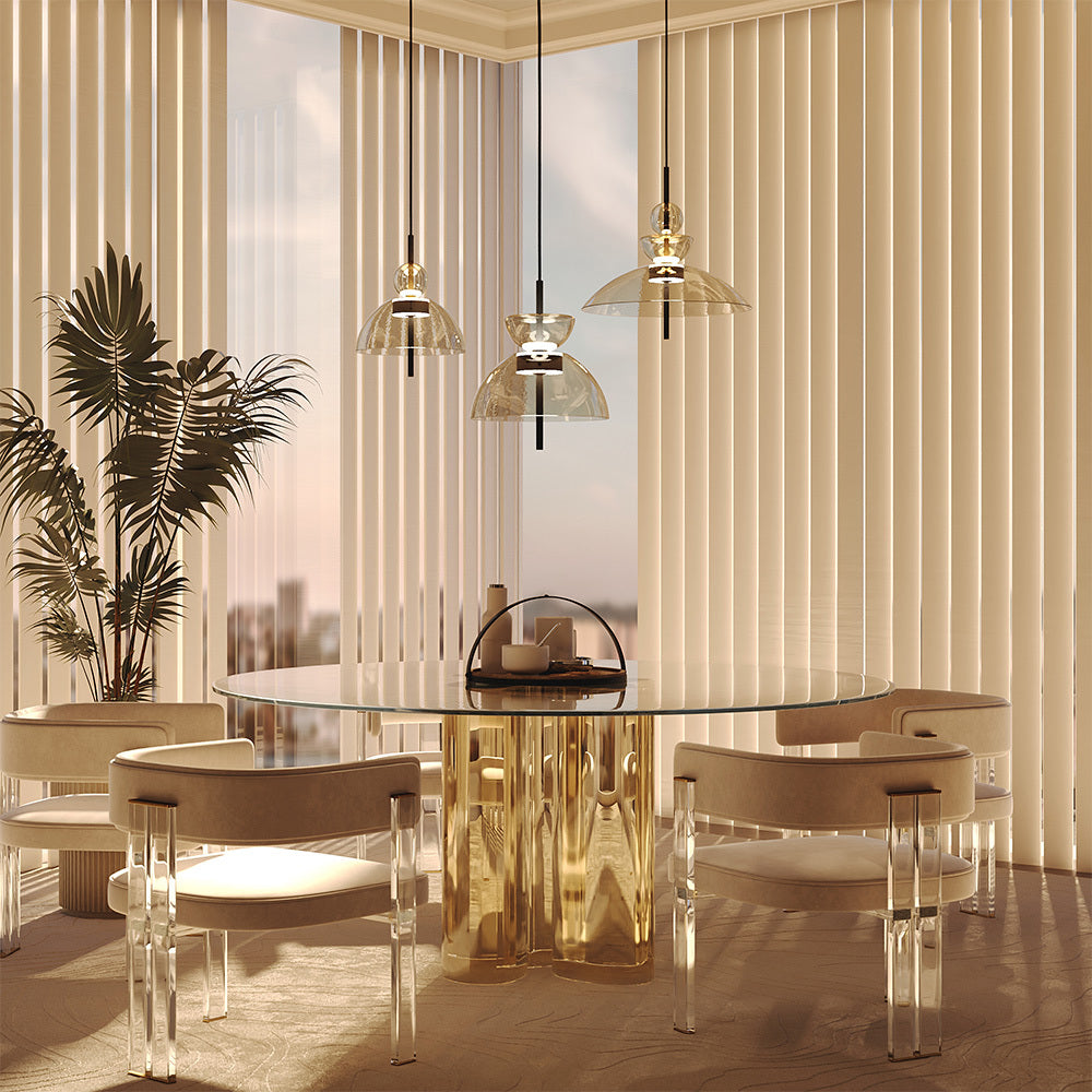 Lampada a sospensione Bangkok - Maytoni - Nero - MOD185PL-L12CG3K3