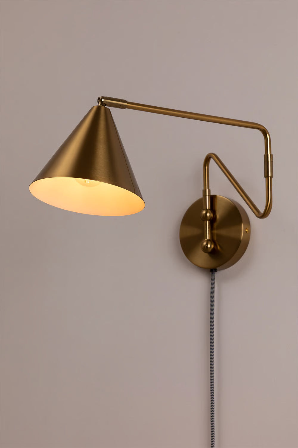 Fleka - lampada da parete metallic