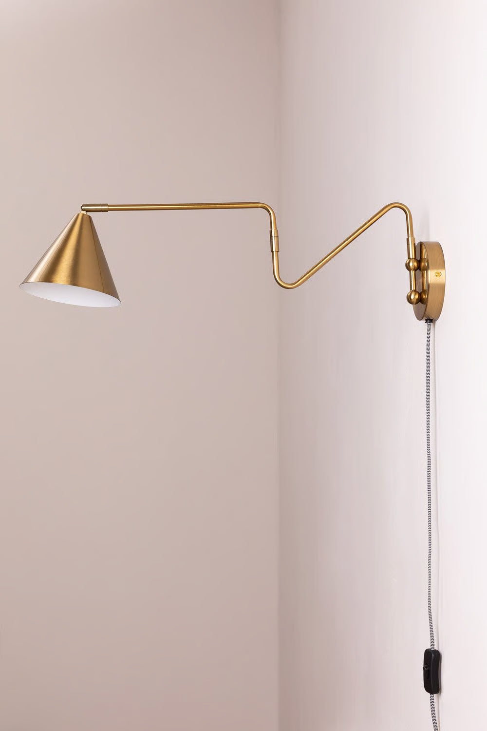 Fleka - lampada da parete metallic