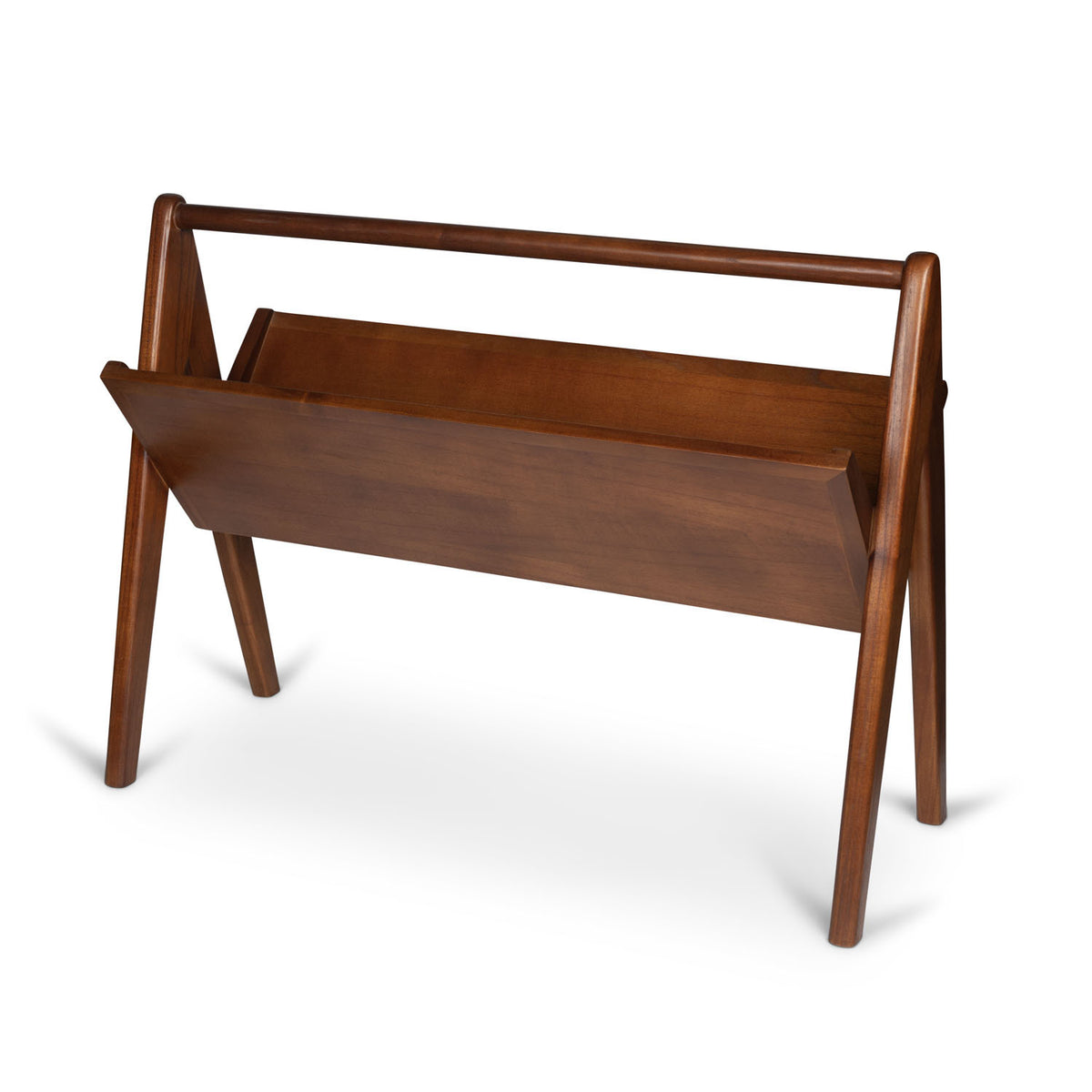 Portariviste Portable Book Rack Emile - Dark Brown - Pierre Jeanneret Edition