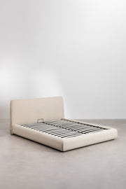 Norena - Letto con contenitore imbottito