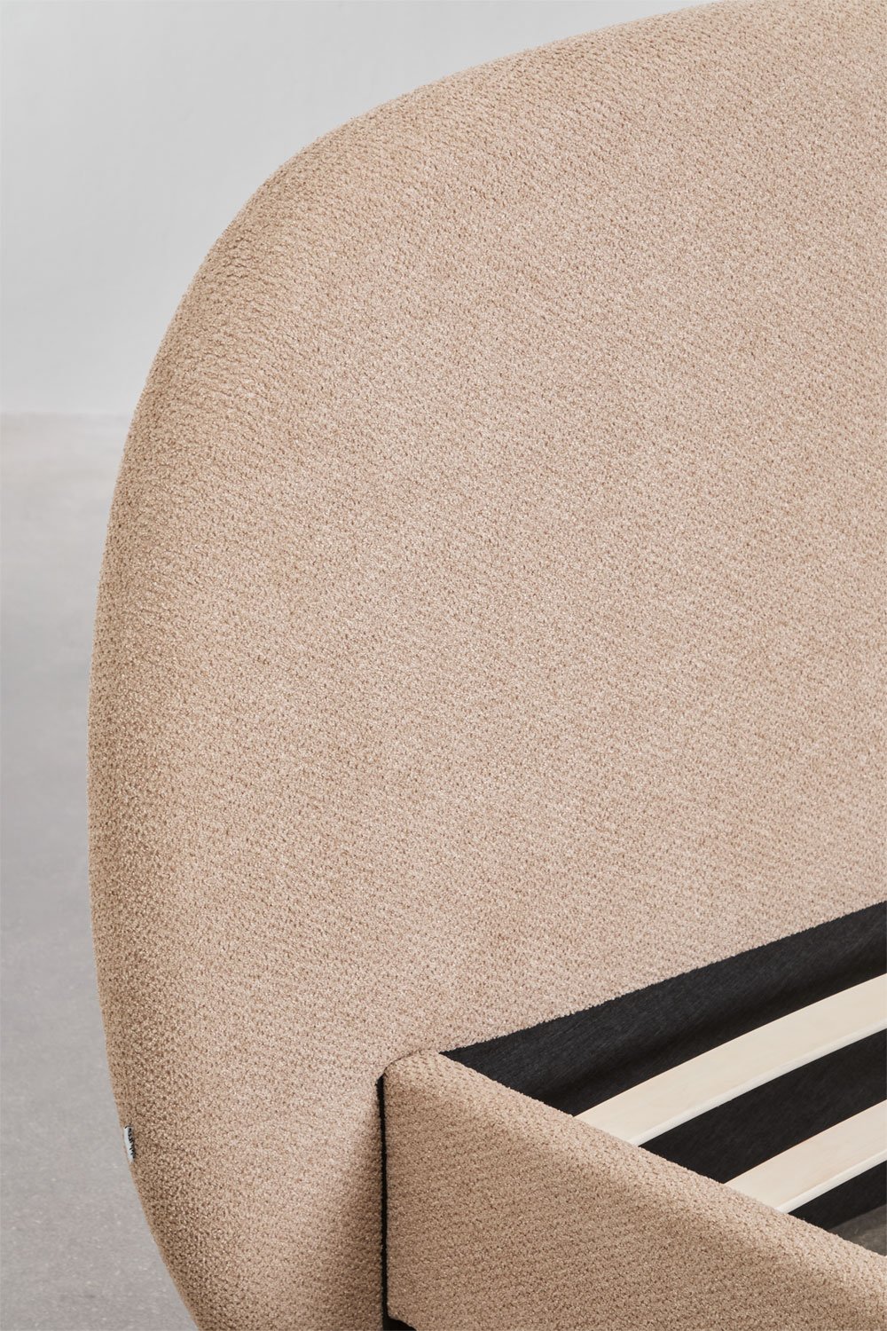 Brunel - Letto in tessuto bouclé