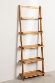 Idia - Libreria 65x180 cm in legno di rovere