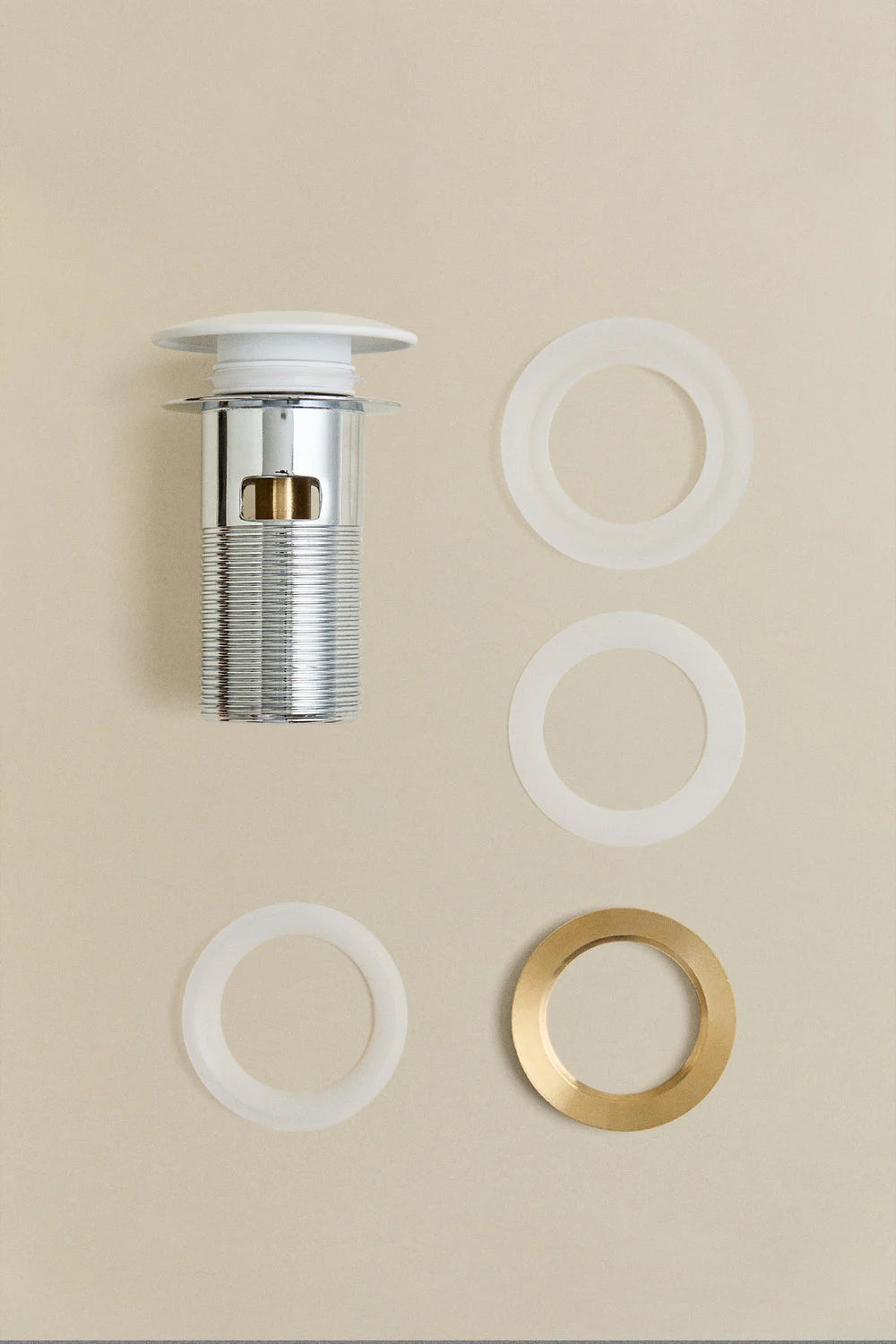 Set mobili da bagno in legno con lavabo in ceramica Maude integrato