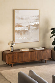 Gina - Mobile TV 175x45 cm in legno di mango
