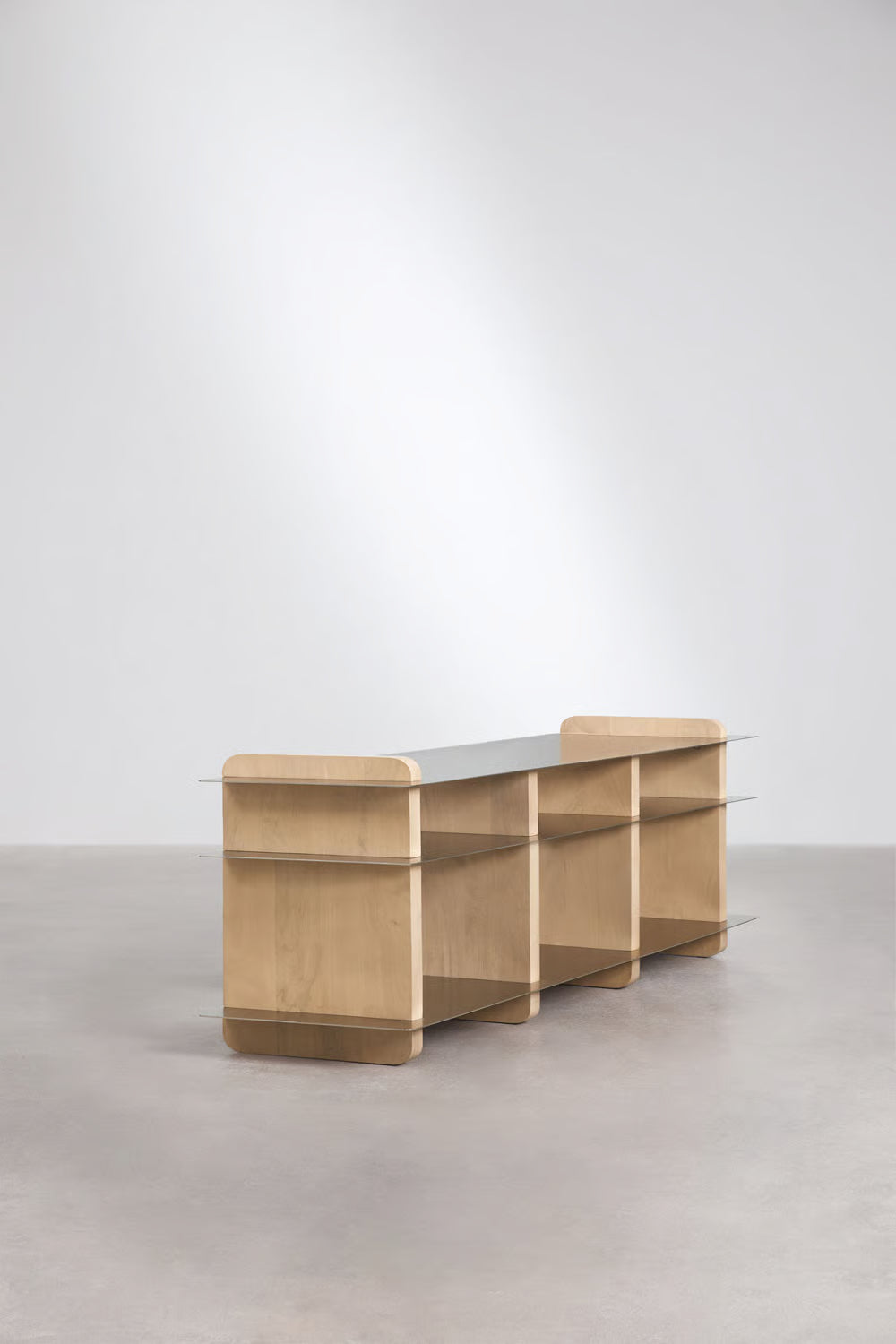 Tokyo - Mobile TV 180x40 cm in legno di mango e acciaio