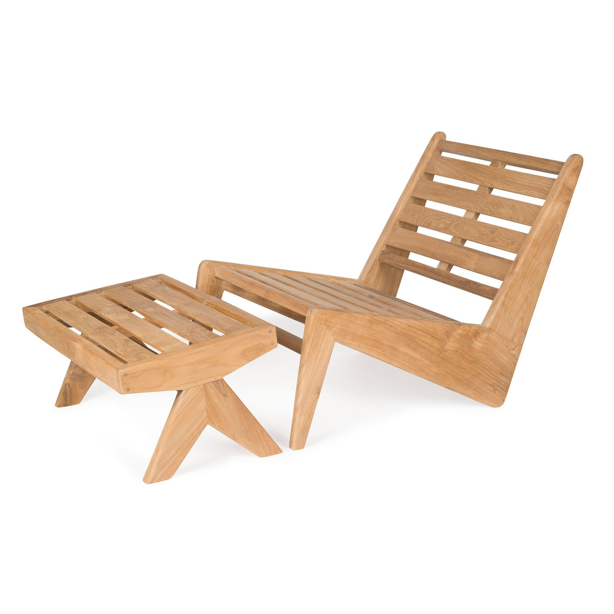 Footstool Kangaroo Teak Outdoor