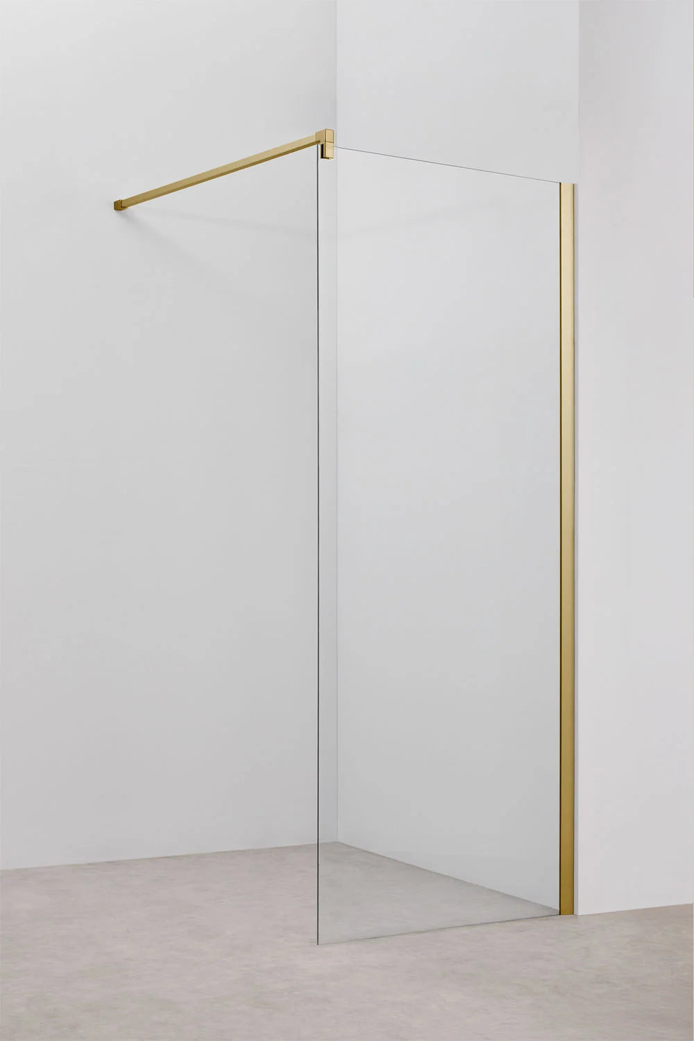 Bristol -  Parete doccia fissa con vetro temperato da 8 mm e alluminio