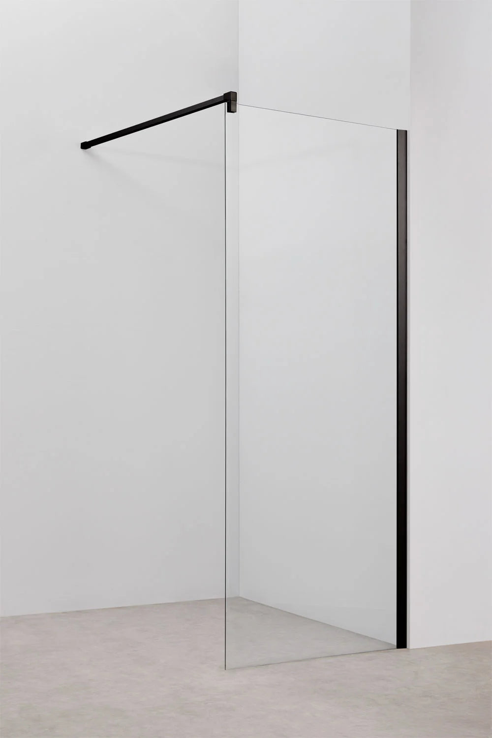 Bristol -  Parete doccia fissa con vetro temperato da 8 mm e alluminio