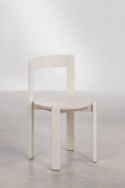 Noreli - Sedia da pranzo in legno di rovere (Set di 2)