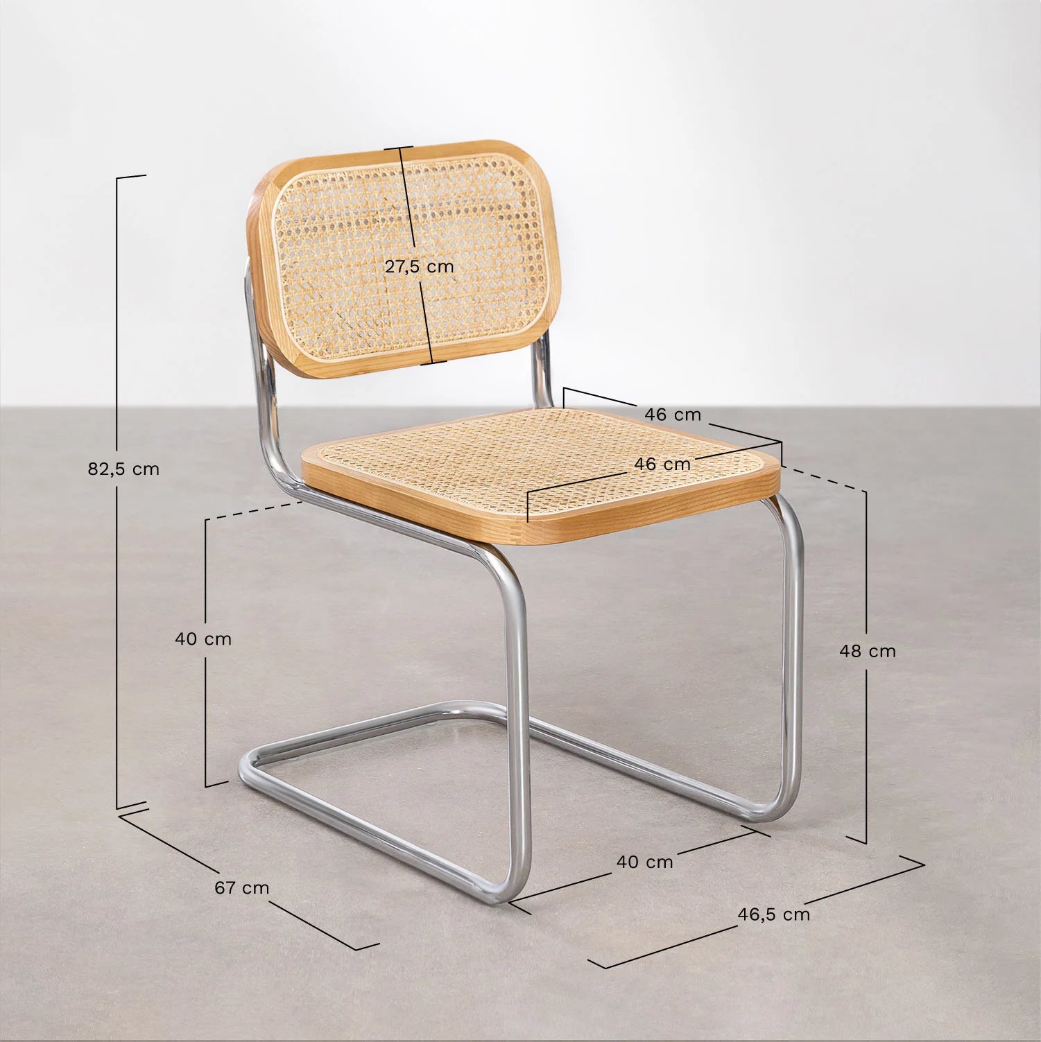 Tento - Sedia da pranzo in rattan