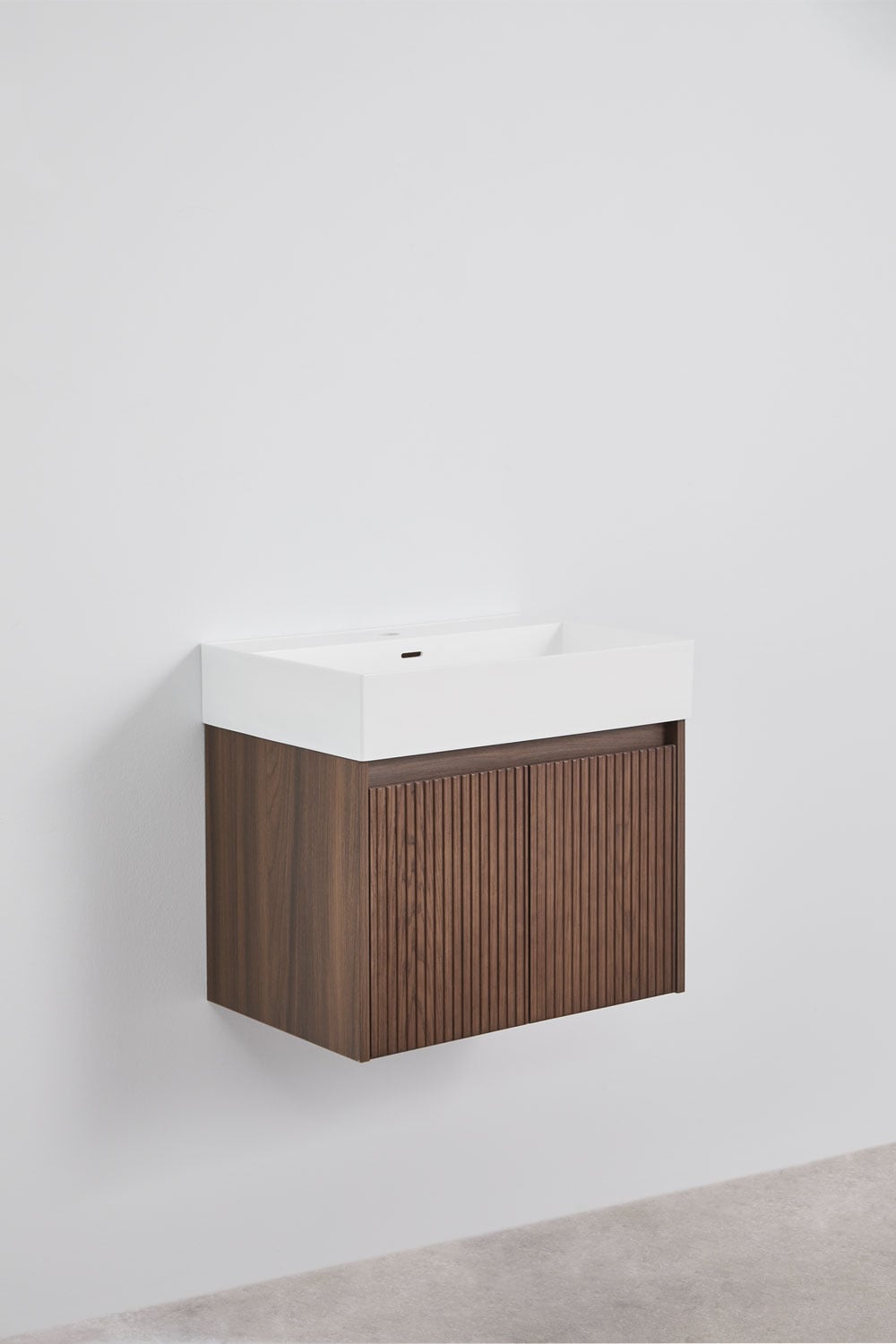 Genevie - Set mobile bagno sospeso 60x40 cm con lavabo integrato
