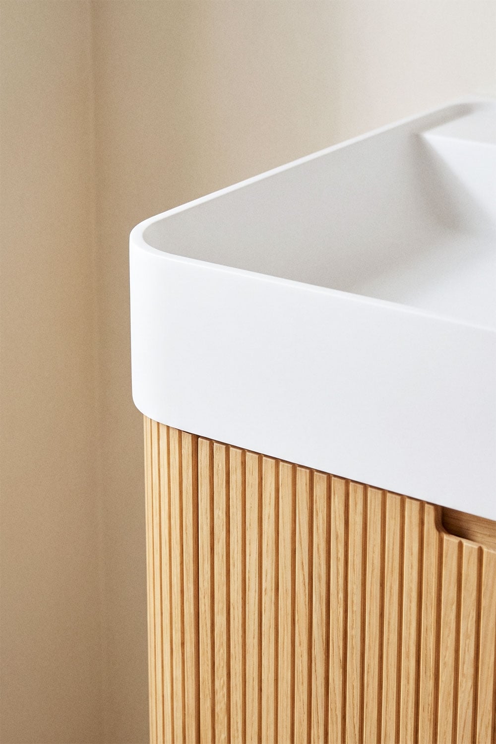 Saioa - Set mobile bagno sospeso 130x45 cm con lavabo integrato