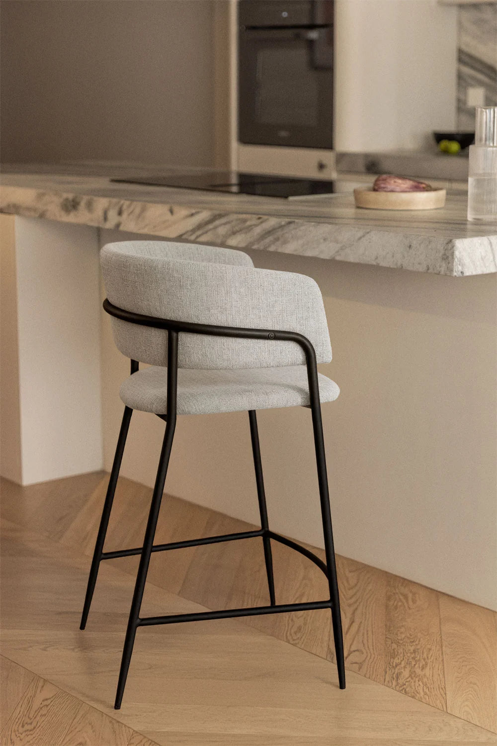 Nalon - Sgabello alto imbottito