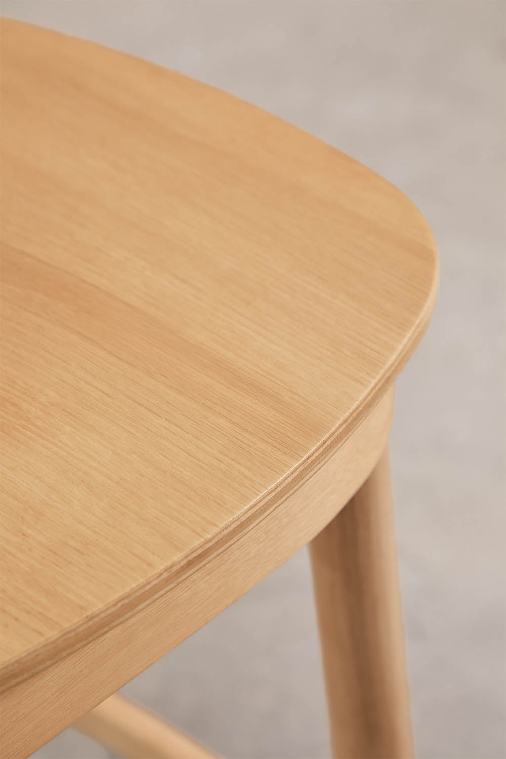 Taleri - Sgabello alto in legno (Set di 2)