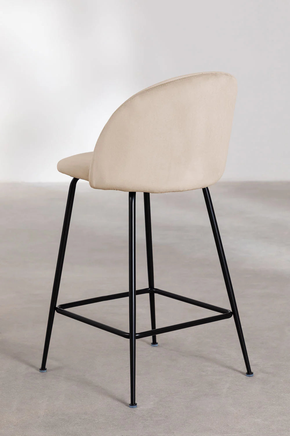 Kana - Sgabello alto in velluto Kana Design