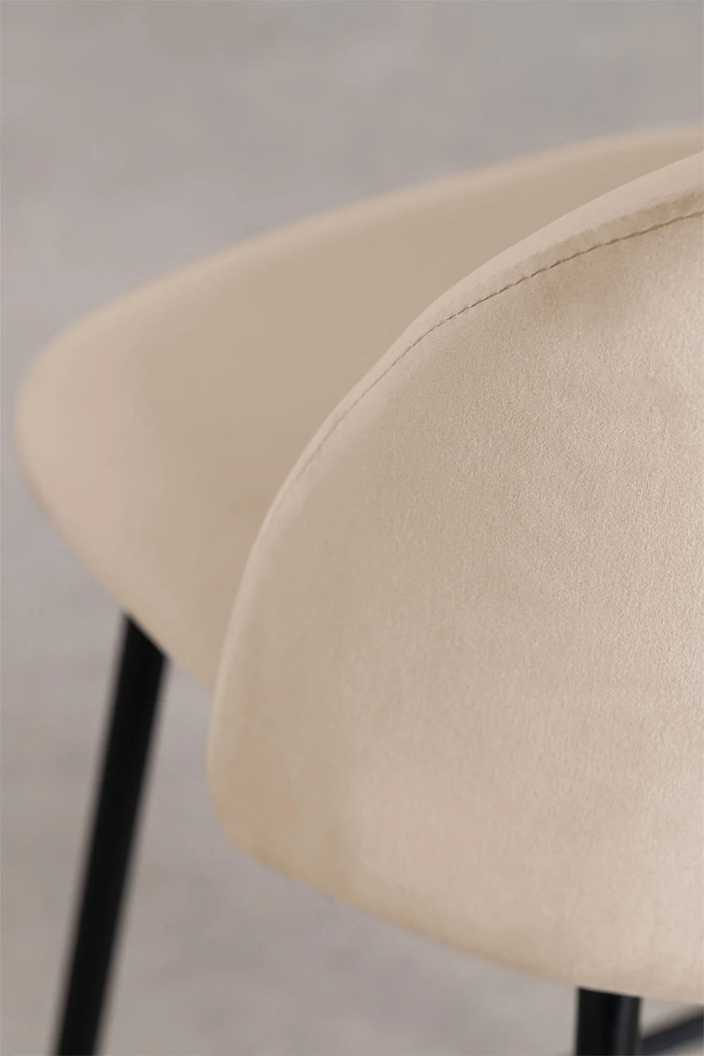 Kana - Sgabello alto in velluto Kana Design