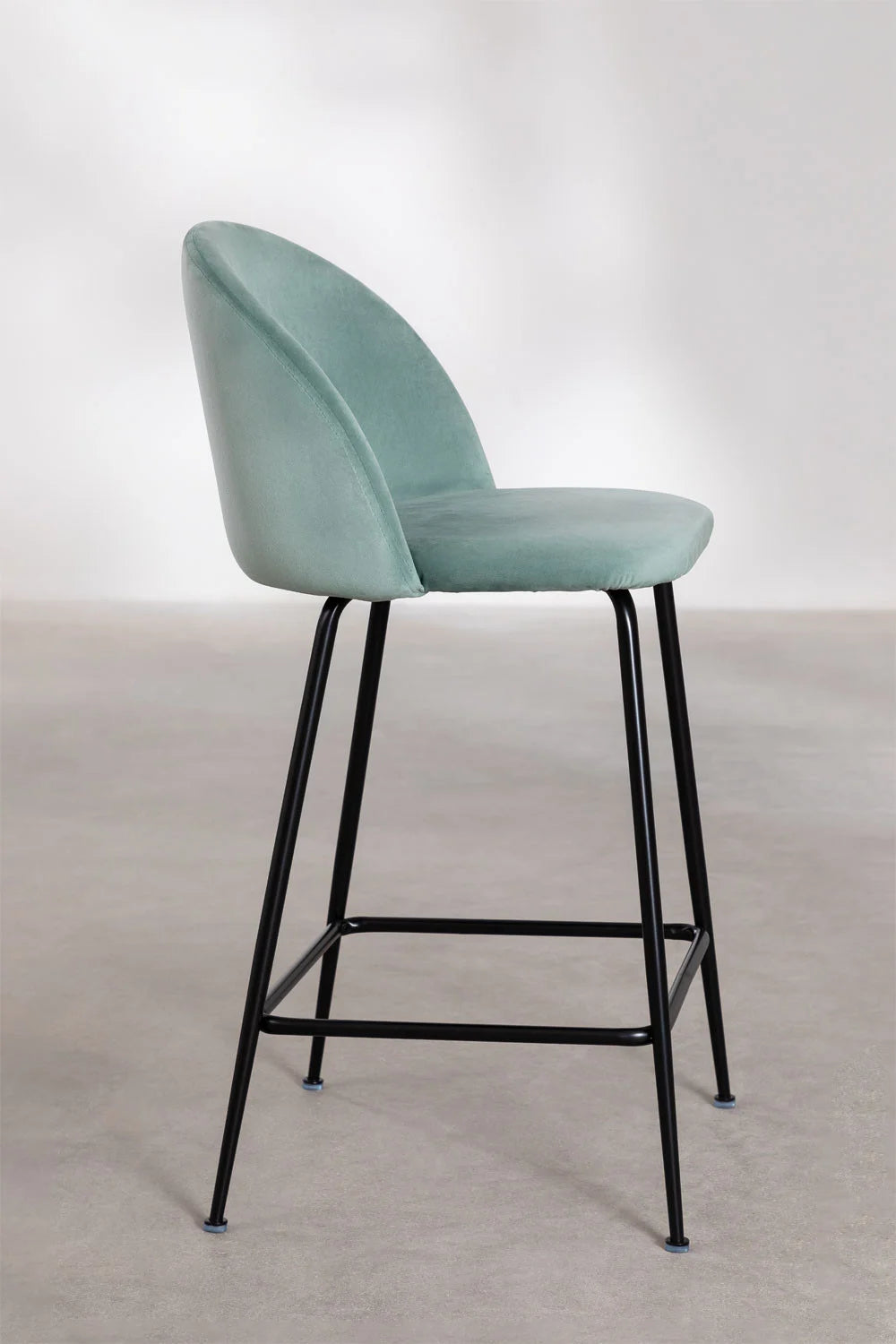 Kana - Sgabello alto in velluto Kana Design