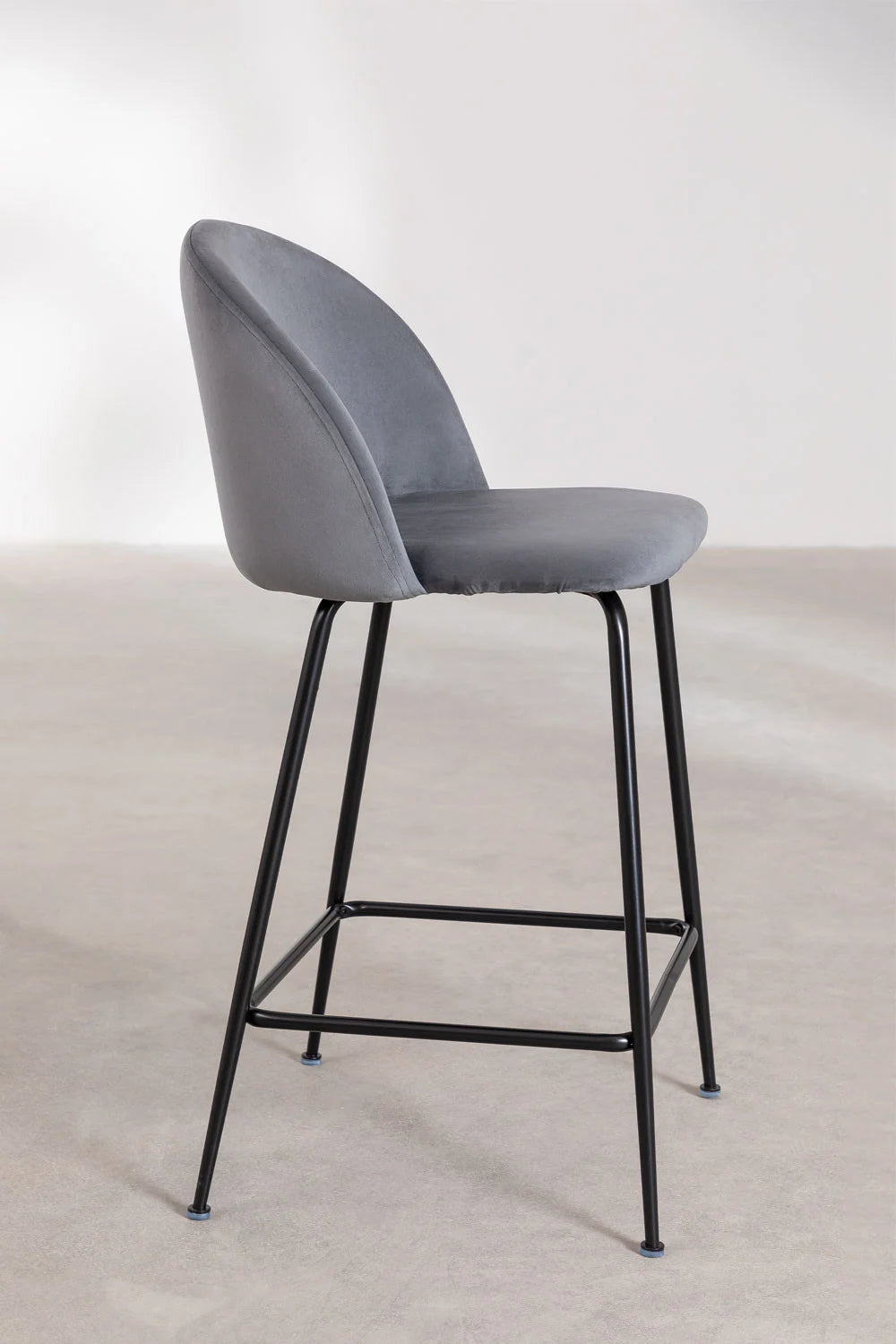 Kana - Sgabello alto in velluto Kana Design