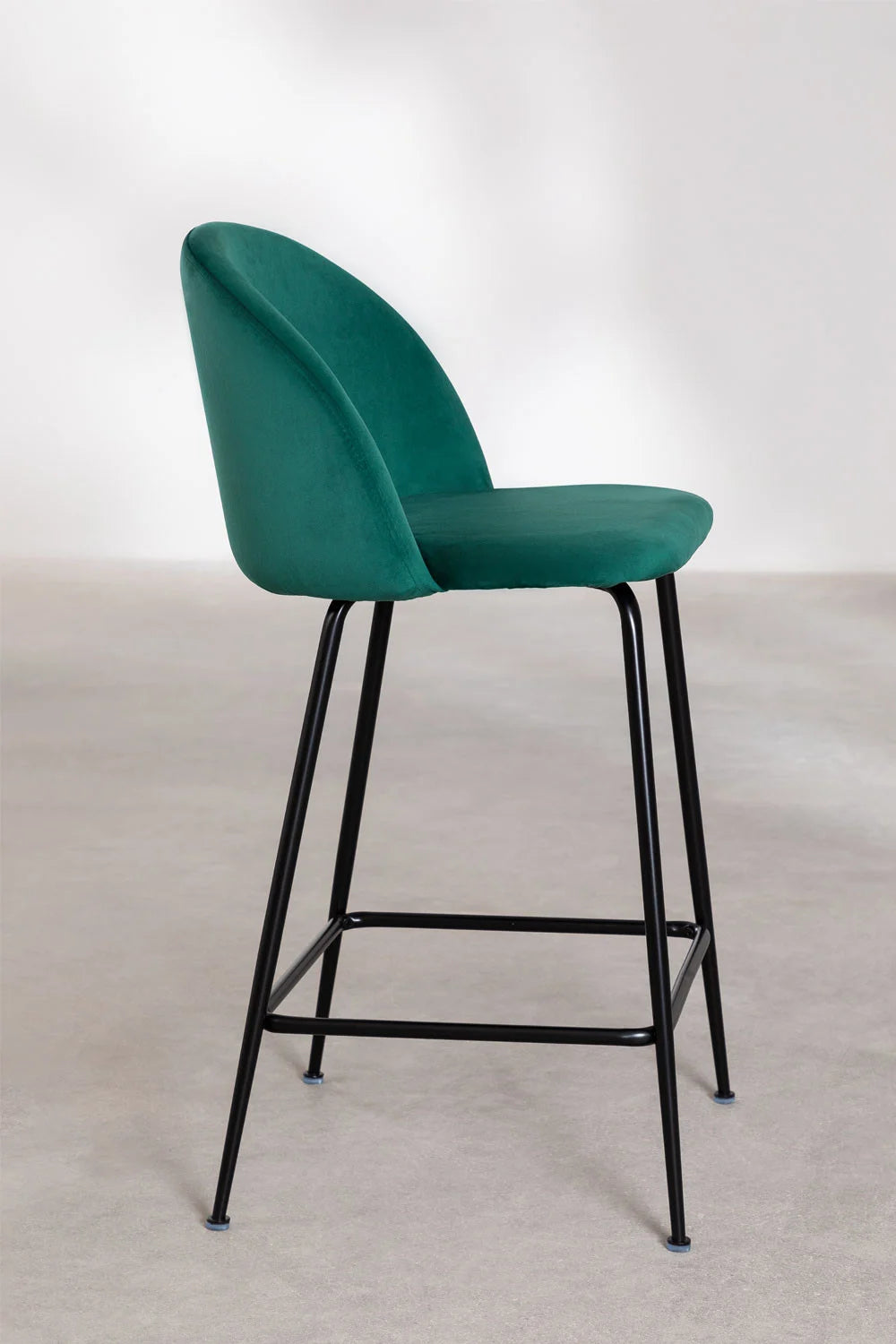 Kana - Sgabello alto in velluto Kana Design