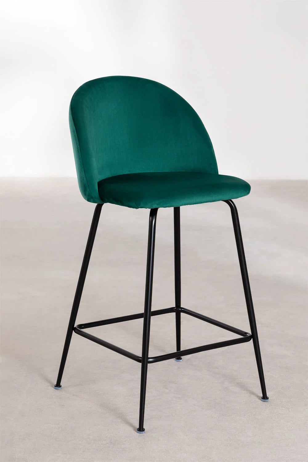 Kana - Sgabello alto in velluto Kana Design