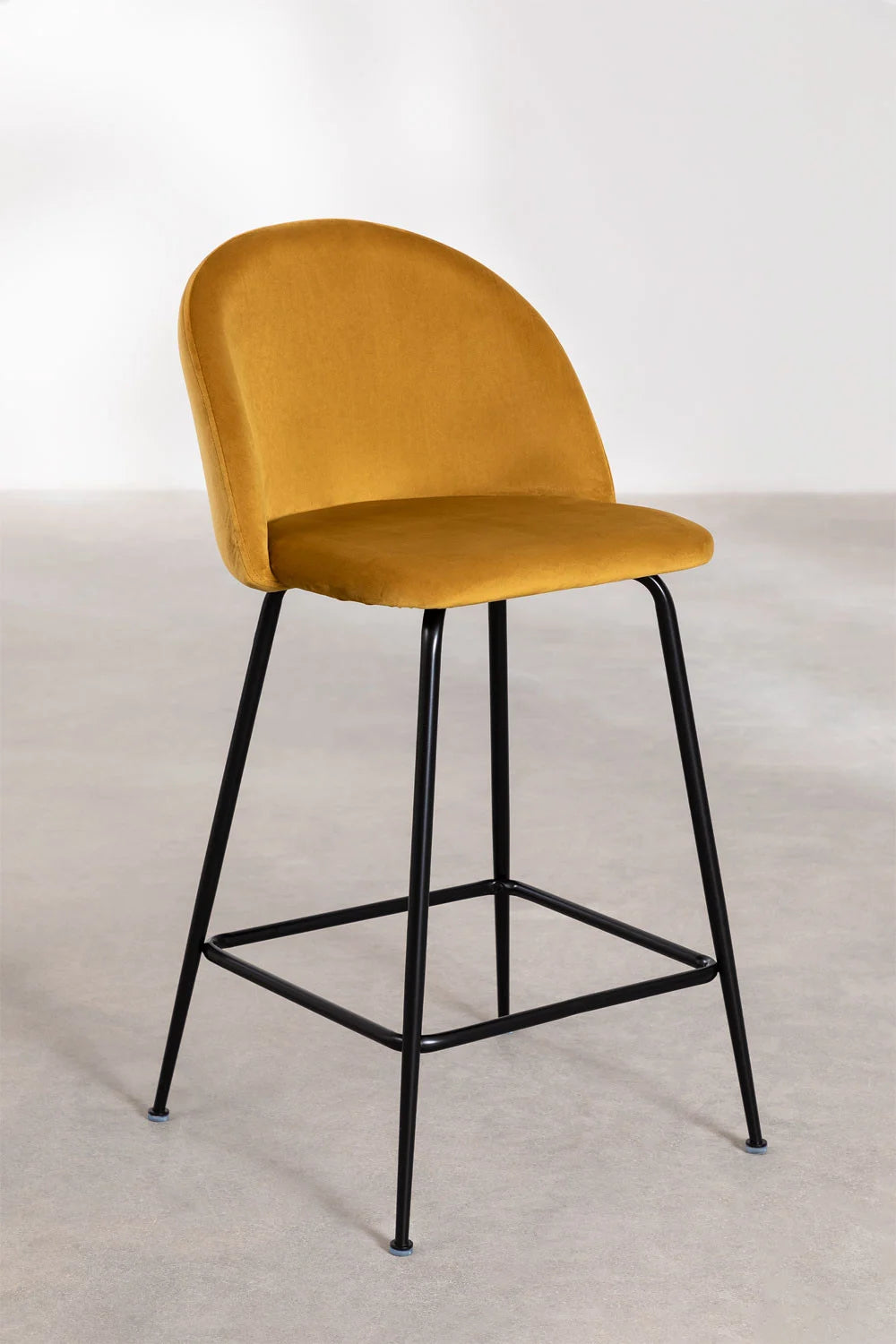 Kana - Sgabello alto in velluto Kana Design