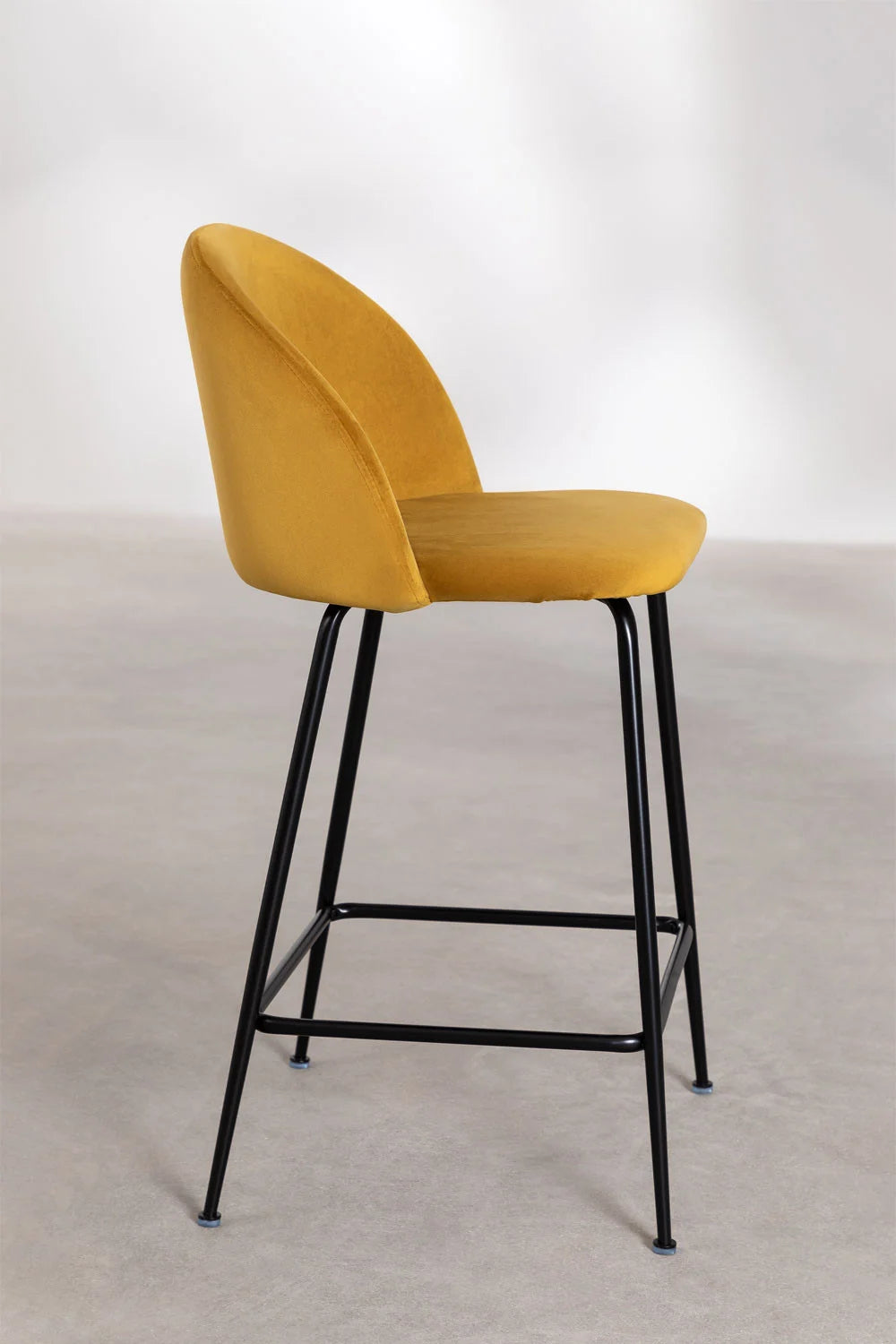 Kana - Sgabello alto in velluto Kana Design