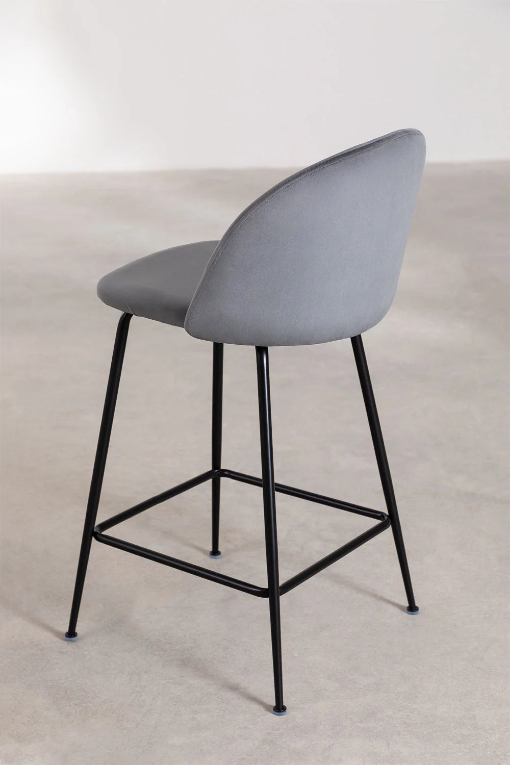 Kana - Sgabello alto in velluto Kana Design