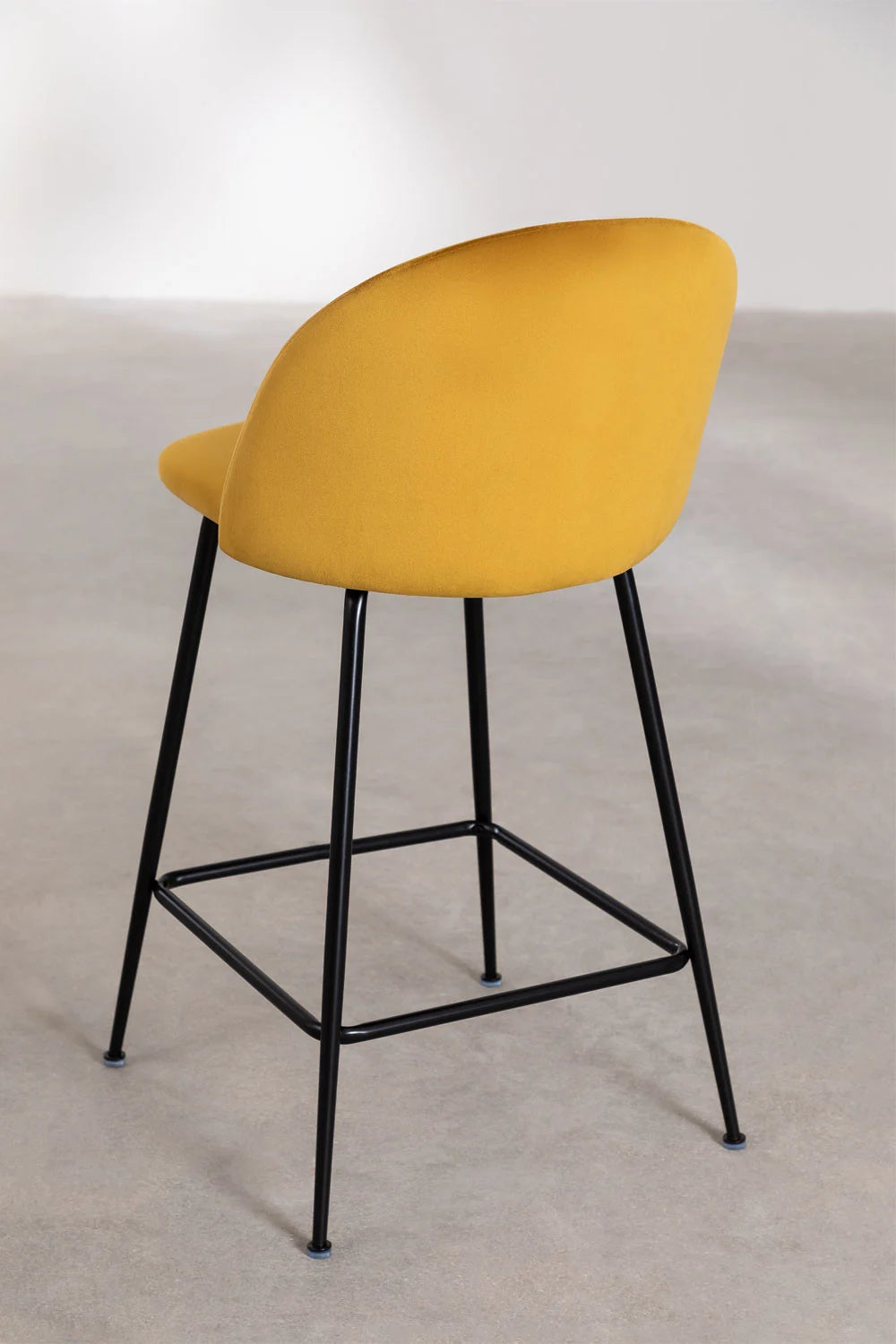 Kana - Sgabello alto in velluto Kana Design