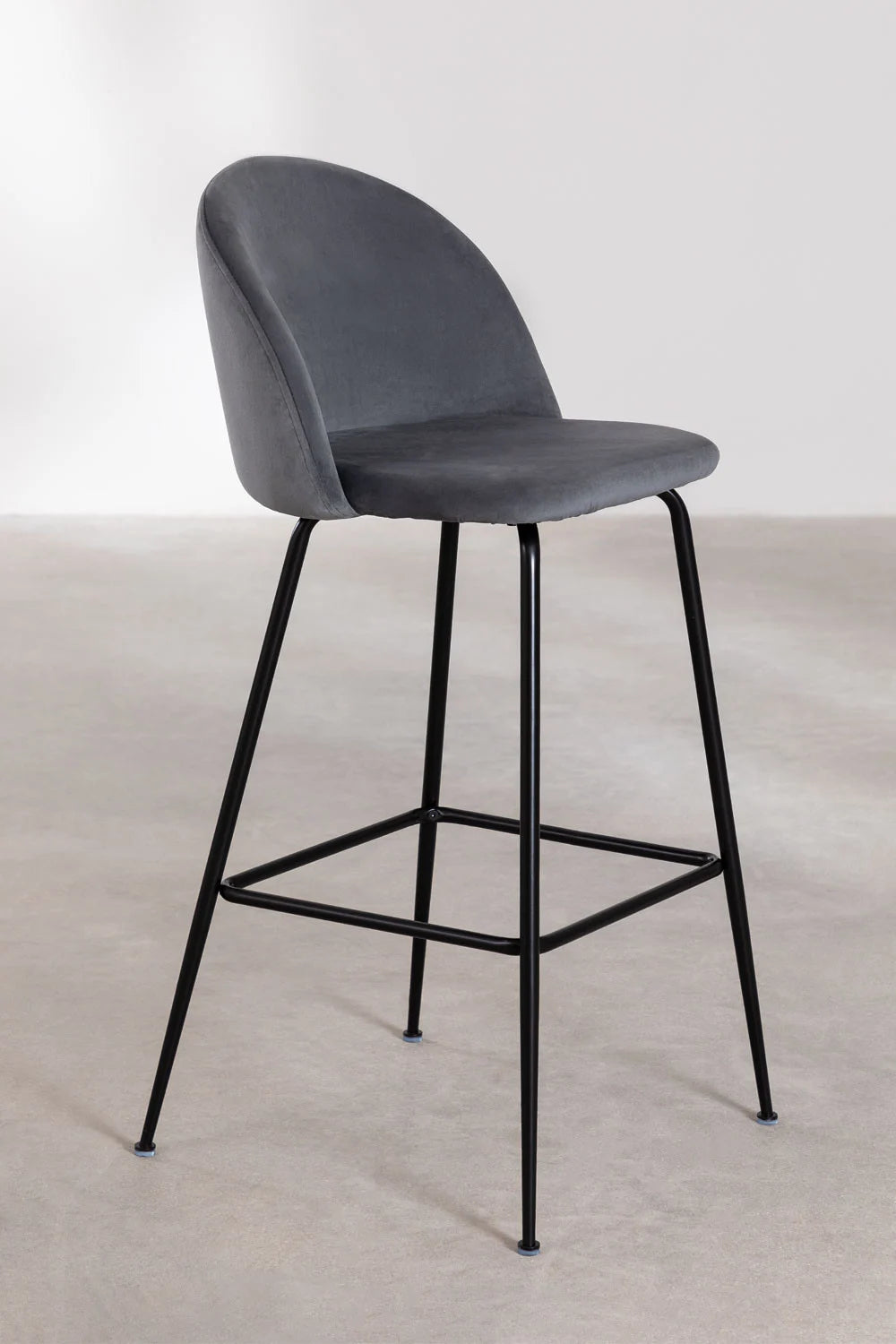 Kana - Sgabello alto in velluto Kana Design