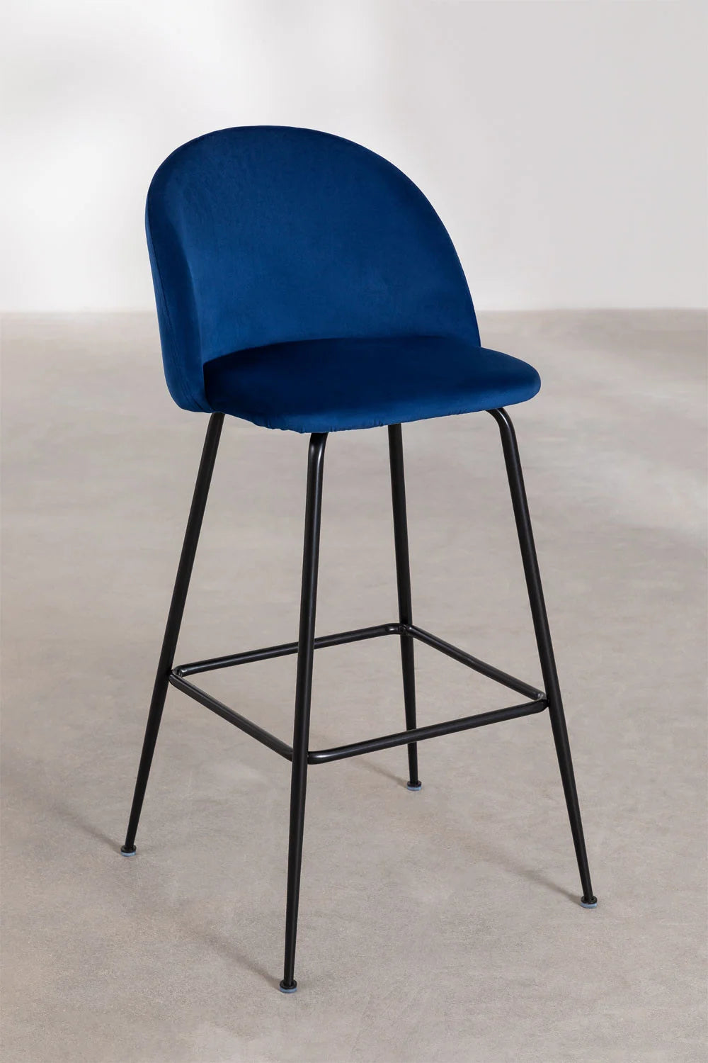 Kana - Sgabello alto in velluto Kana Design