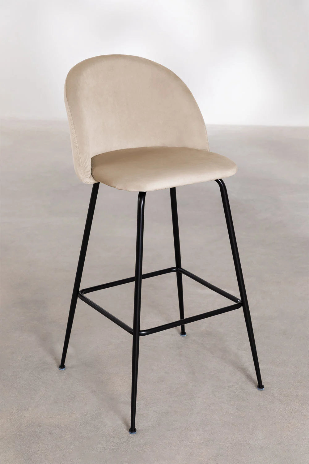 Kana - Sgabello alto in velluto Kana Design