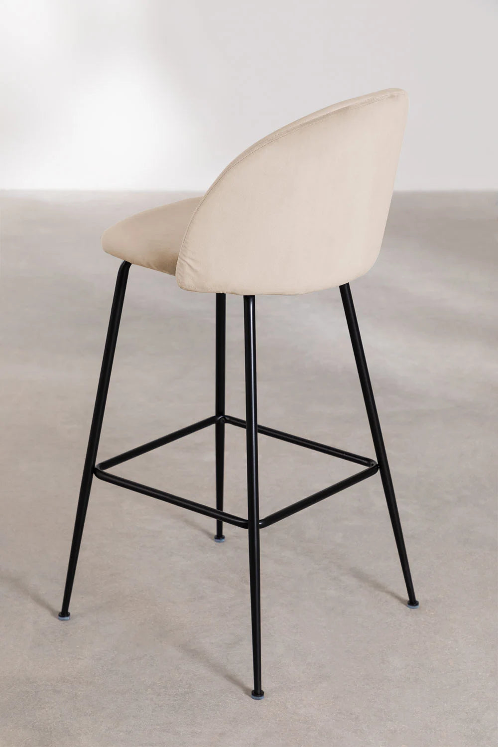 Kana - Sgabello alto in velluto Kana Design