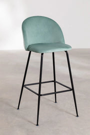 Kana - Sgabello alto in velluto Kana Design